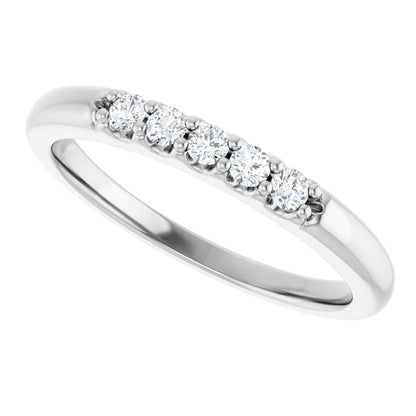 1/6 Ctw Lab-Grown Diamond Anniversary Band - White Gold - Lab Grown Diamond