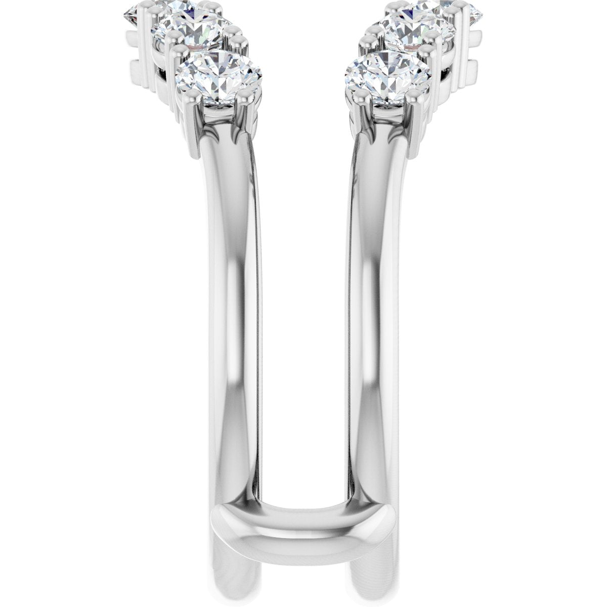 1 1/5 Ctw Lab-Grown Diamond Ring Guard - White Gold - Lab Grown Diamond