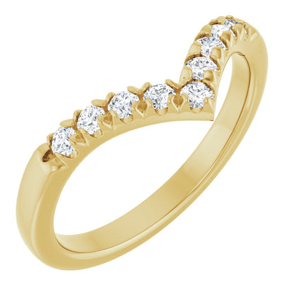 1/4 Ctw Lab-Grown Diamond Contour Band