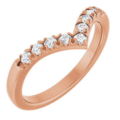 1/4 Ctw Lab-Grown Diamond Contour Band
