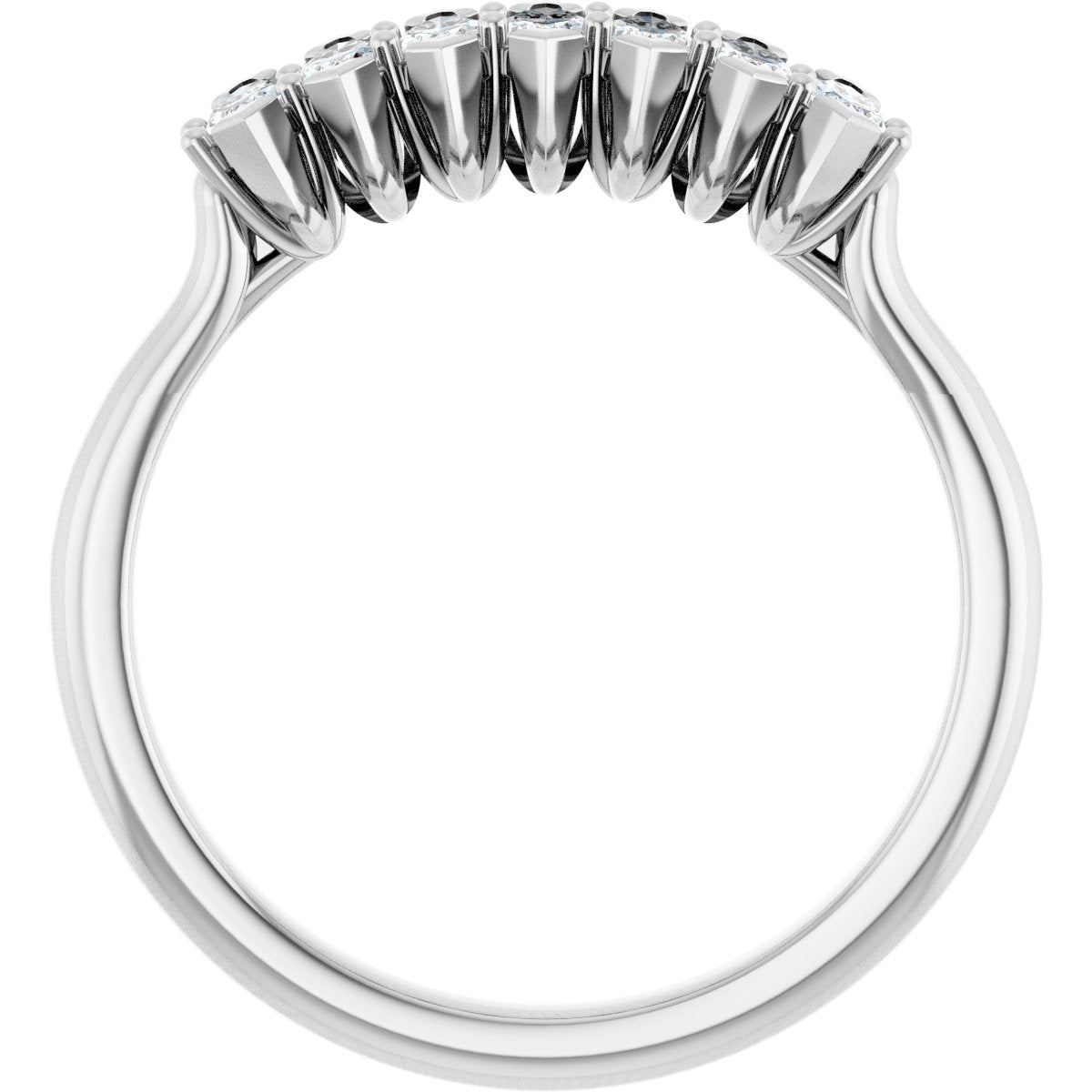 1/2 Ctw Marquise Lab-Grown Diamond Anniversary Band - White Gold - Lab Grown Diamond