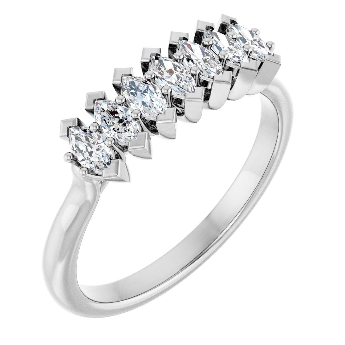 1/2 Ctw Marquise Lab-Grown Diamond Anniversary Band