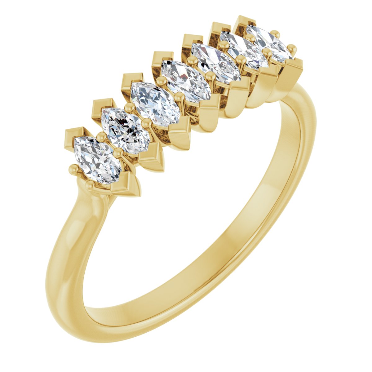 1/2 Ctw Marquise Lab-Grown Diamond Anniversary Band