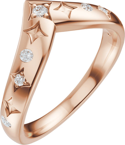 1/8 Ctw Lab-Grown Diamond Contour Band