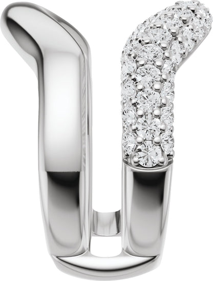 1 Ctw Lab-Grown Diamond Ring Guard - White Gold - Lab Grown Diamond
