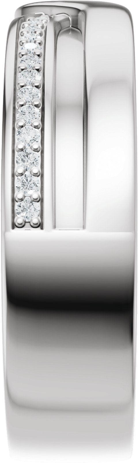 1/8 Ctw Lab-Grown Diamond Band - White Gold - Lab Grown Diamond