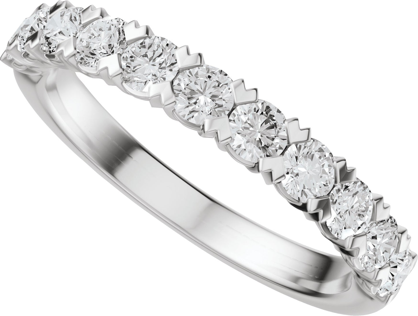 3/4 Ctw Lab-Grown Diamond Low Profile Anniversary Band - White Gold - Lab Grown Diamond