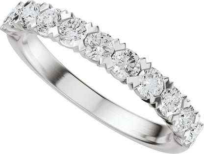 3/4 Ctw Lab-Grown Diamond Low Profile Anniversary Band - White Gold - Lab Grown Diamond