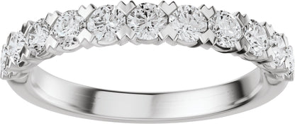 3/4 Ctw Lab-Grown Diamond Low Profile Anniversary Band - White Gold - Lab Grown Diamond