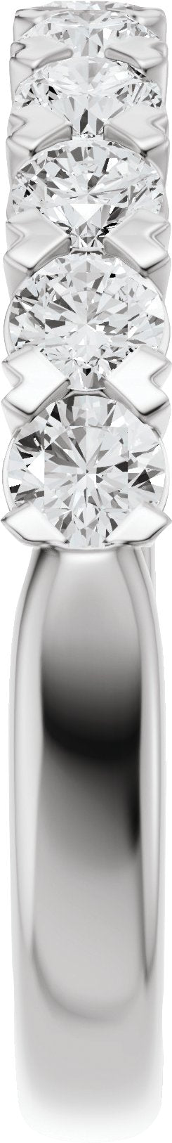 3/4 Ctw Lab-Grown Diamond Low Profile Anniversary Band - White Gold - Lab Grown Diamond