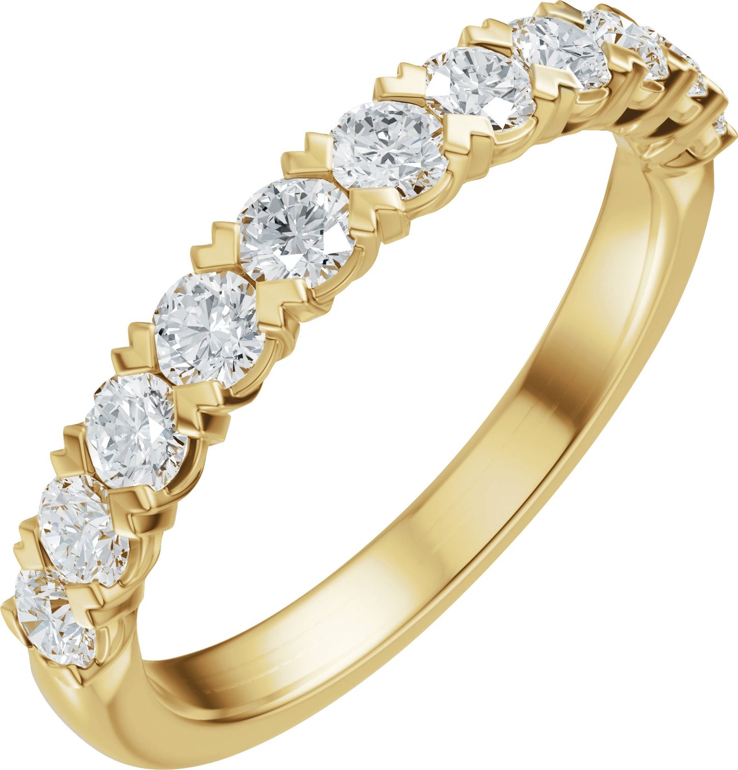 3/4 Ctw Lab-Grown Diamond Low Profile Anniversary Band
