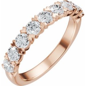 9/10 Ctw Lab-Grown Diamond Low Profile Anniversary Band