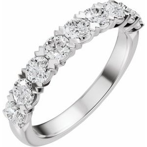 9/10 Ctw Lab-Grown Diamond Low Profile Anniversary Band