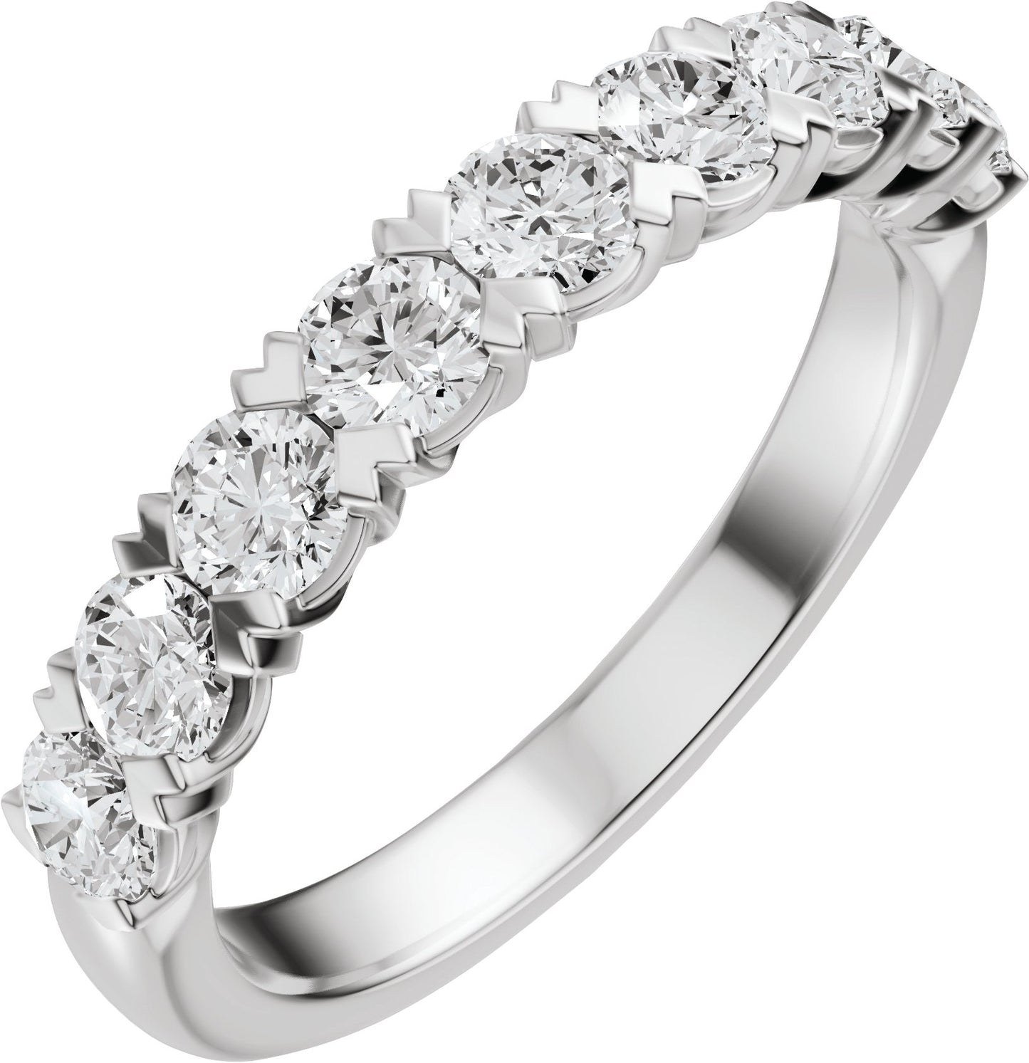 9/10 Ctw Lab-Grown Diamond Low Profile Anniversary Band