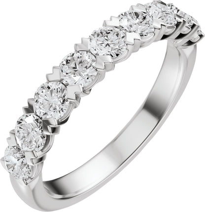 9/10 Ctw Lab-Grown Diamond Low Profile Anniversary Band