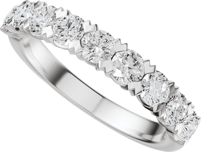 9/10 Ctw Lab-Grown Diamond Low Profile Anniversary Band - White Gold - Lab Grown Diamond