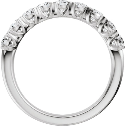 9/10 Ctw Lab-Grown Diamond Low Profile Anniversary Band - White Gold - Lab Grown Diamond