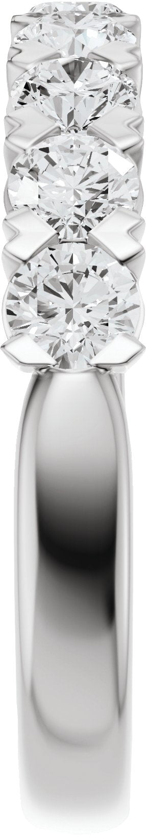 9/10 Ctw Lab-Grown Diamond Low Profile Anniversary Band - White Gold - Lab Grown Diamond