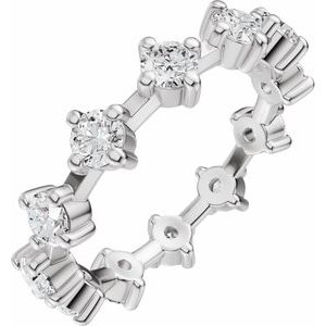 1 1/5 Ctw Lab-Grown Diamnd Eternity Band