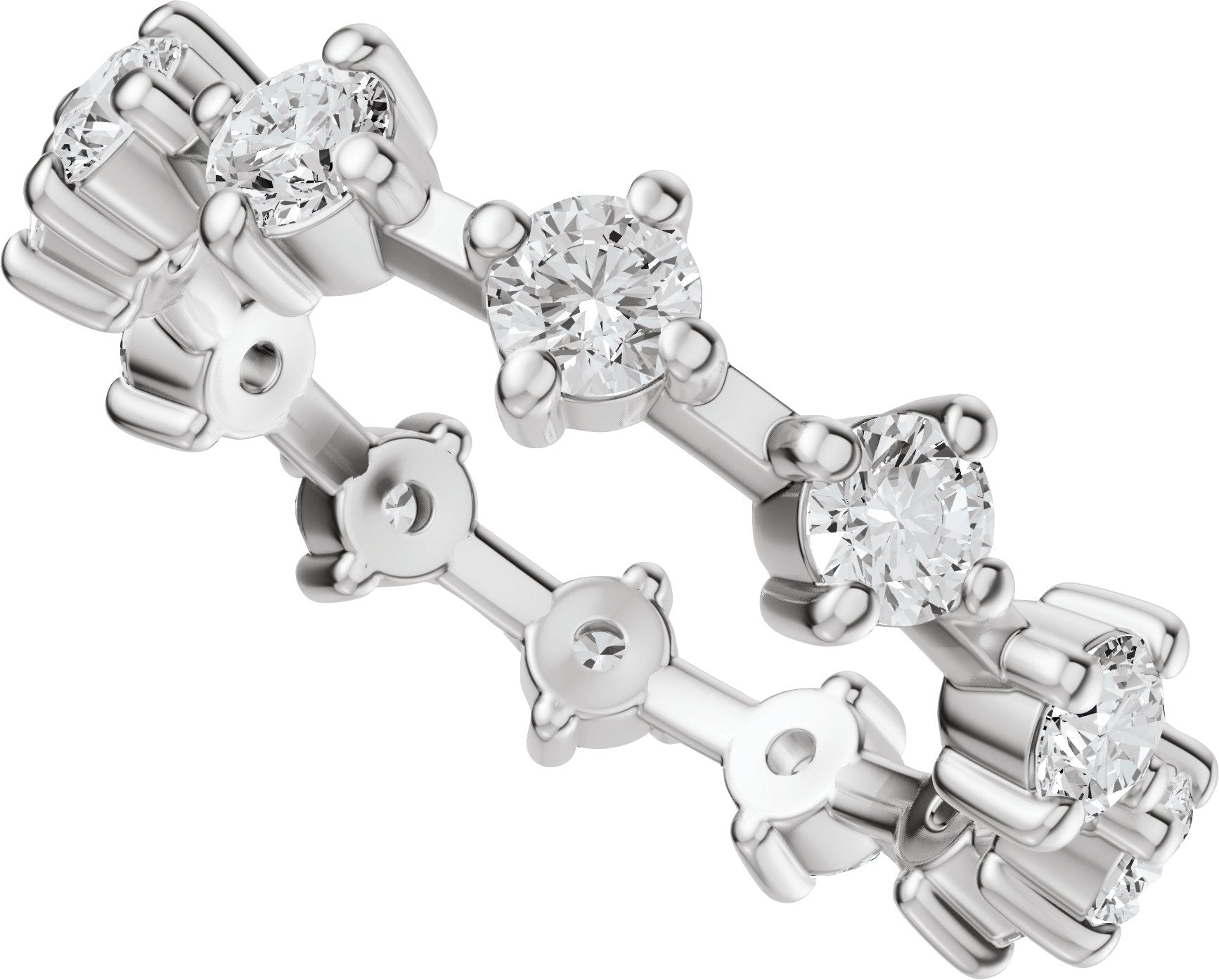 1 1/5 Ctw Lab-Grown Diamnd Eternity Band - White Gold - Lab Grown Diamond