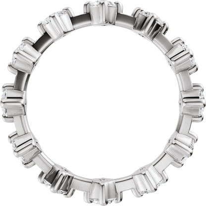 1 1/5 Ctw Lab-Grown Diamnd Eternity Band - White Gold - Lab Grown Diamond