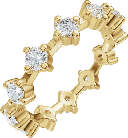 1 1/5 Ctw Lab-Grown Diamnd Eternity Band