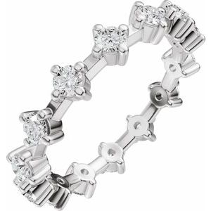 1 Ctw Lab-Grown Diamond Eternity Band