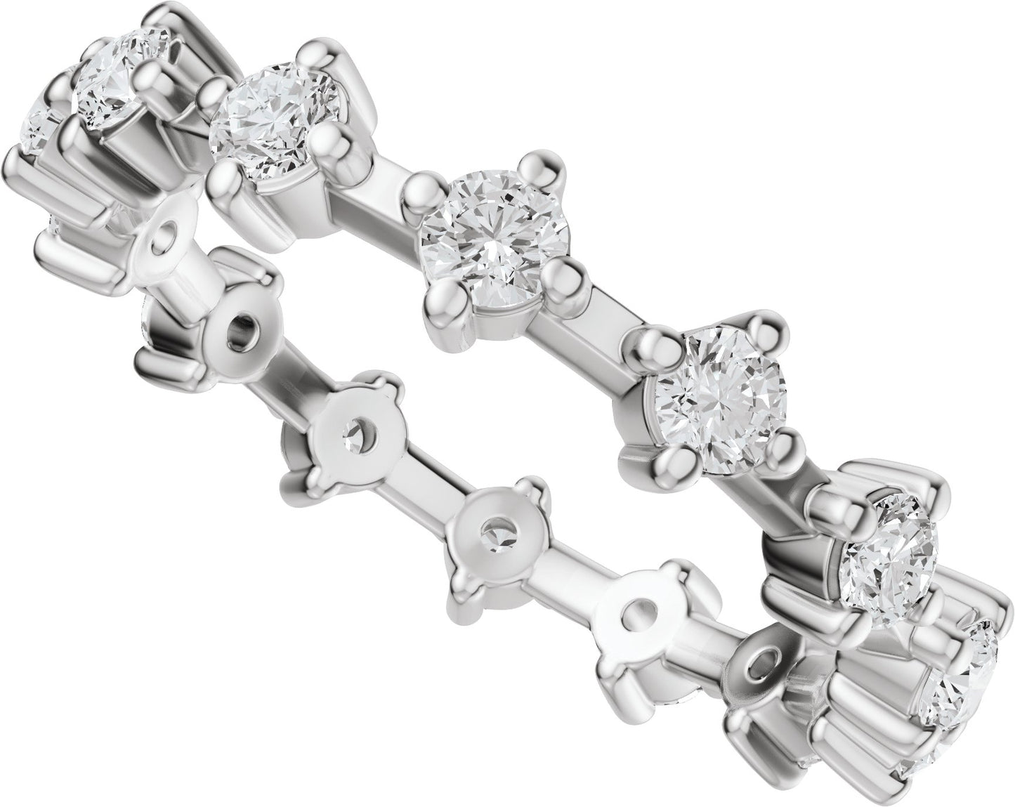 1 Ctw Lab-Grown Diamond Eternity Band - White Gold - Lab Grown Diamond
