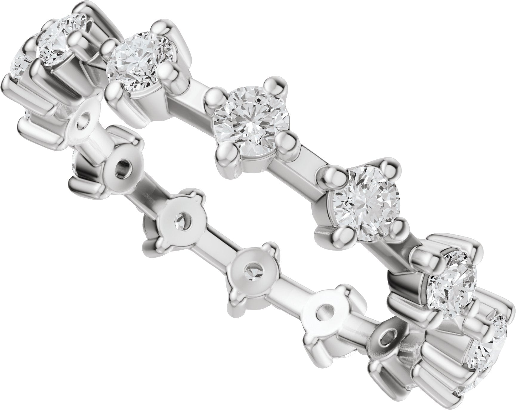 1 Ctw Lab-Grown Diamond Eternity Band - White Gold - Lab Grown Diamond