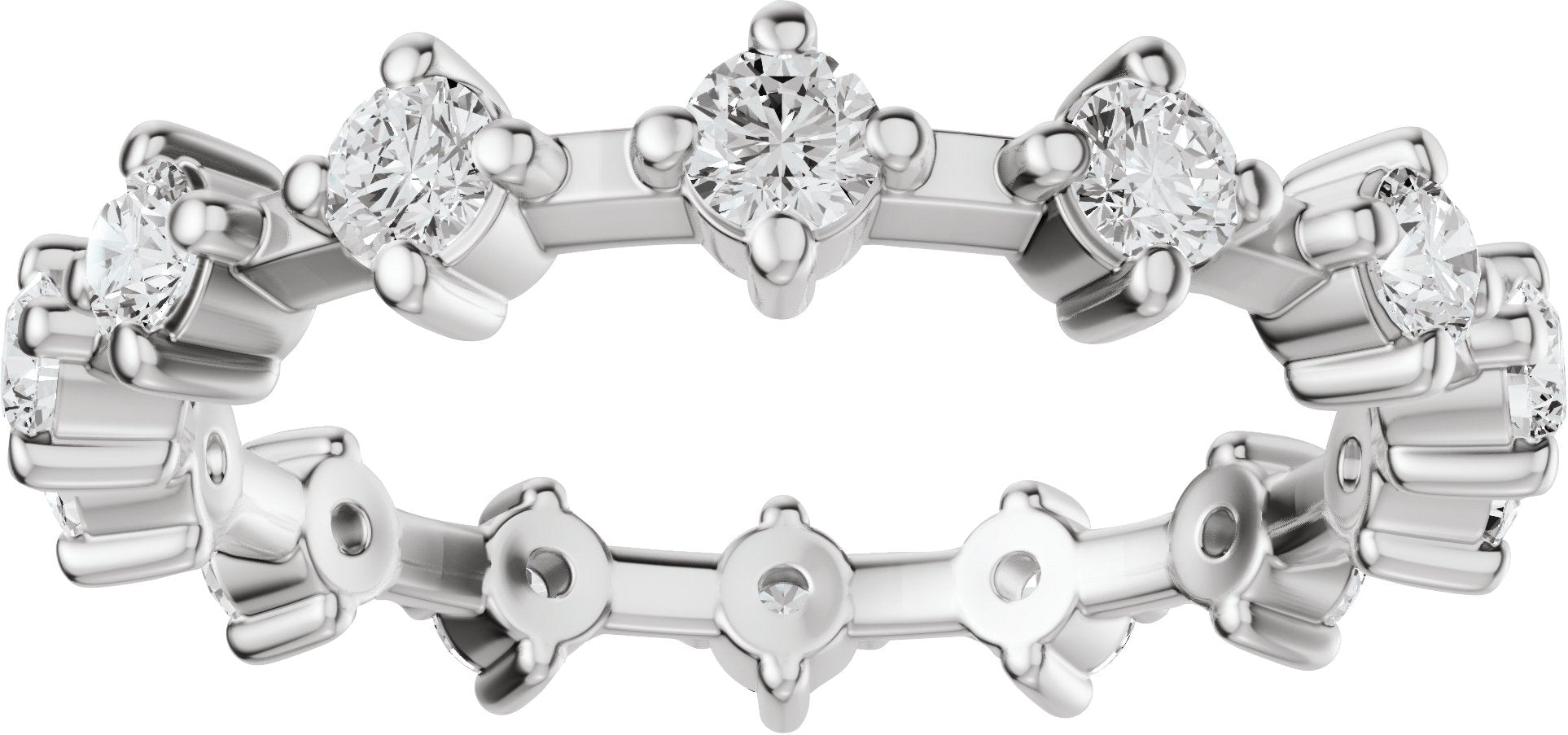 1 Ctw Lab-Grown Diamond Eternity Band - White Gold - Lab Grown Diamond