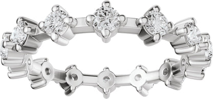 1 Ctw Lab-Grown Diamond Eternity Band - White Gold - Lab Grown Diamond