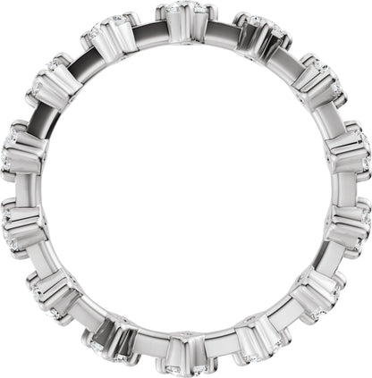 1 Ctw Lab-Grown Diamond Eternity Band - White Gold - Lab Grown Diamond