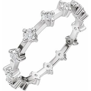 1/2 Ctw Lab-Grown Diamond Eternity Band