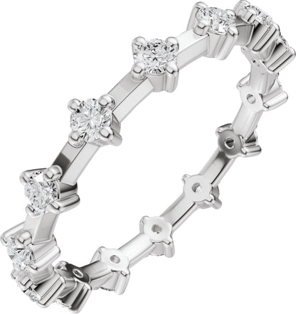 1/2 Ctw Lab-Grown Diamond Eternity Band