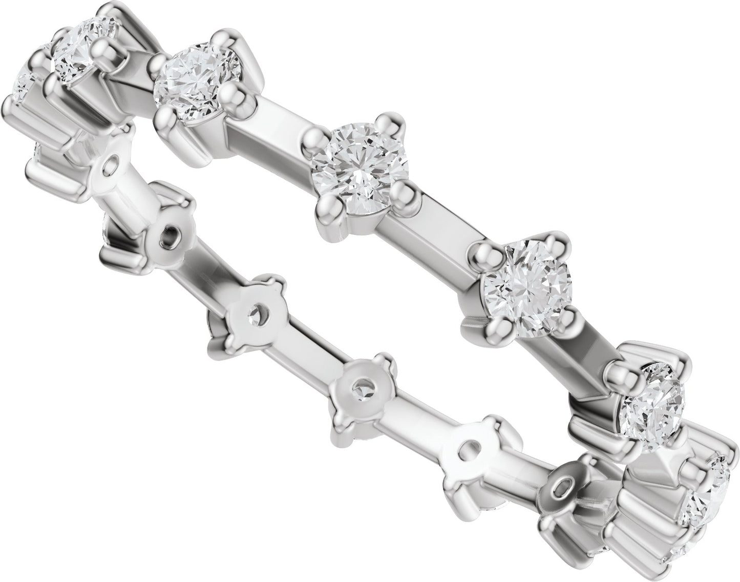 1/2 Ctw Lab-Grown Diamond Eternity Band - White Gold - Lab Grown Diamond