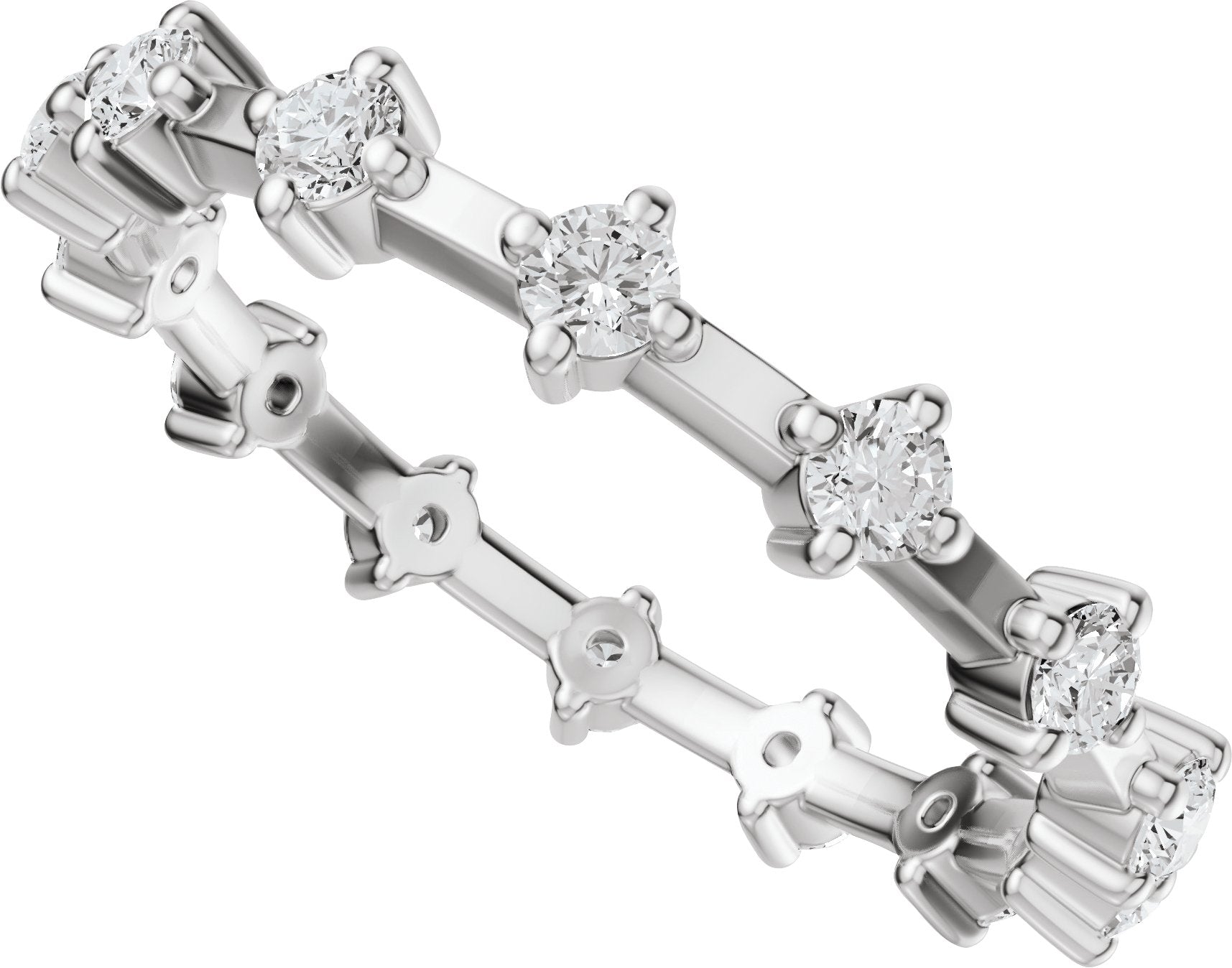 1/2 Ctw Lab-Grown Diamond Eternity Band - White Gold - Lab Grown Diamond