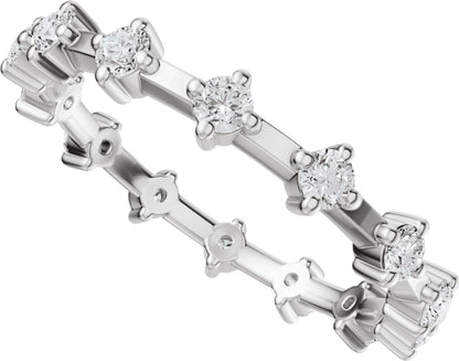 1/2 Ctw Lab-Grown Diamond Eternity Band - White Gold - Lab Grown Diamond