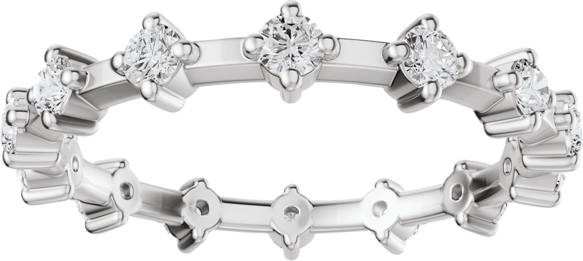 1/2 Ctw Lab-Grown Diamond Eternity Band - White Gold - Lab Grown Diamond