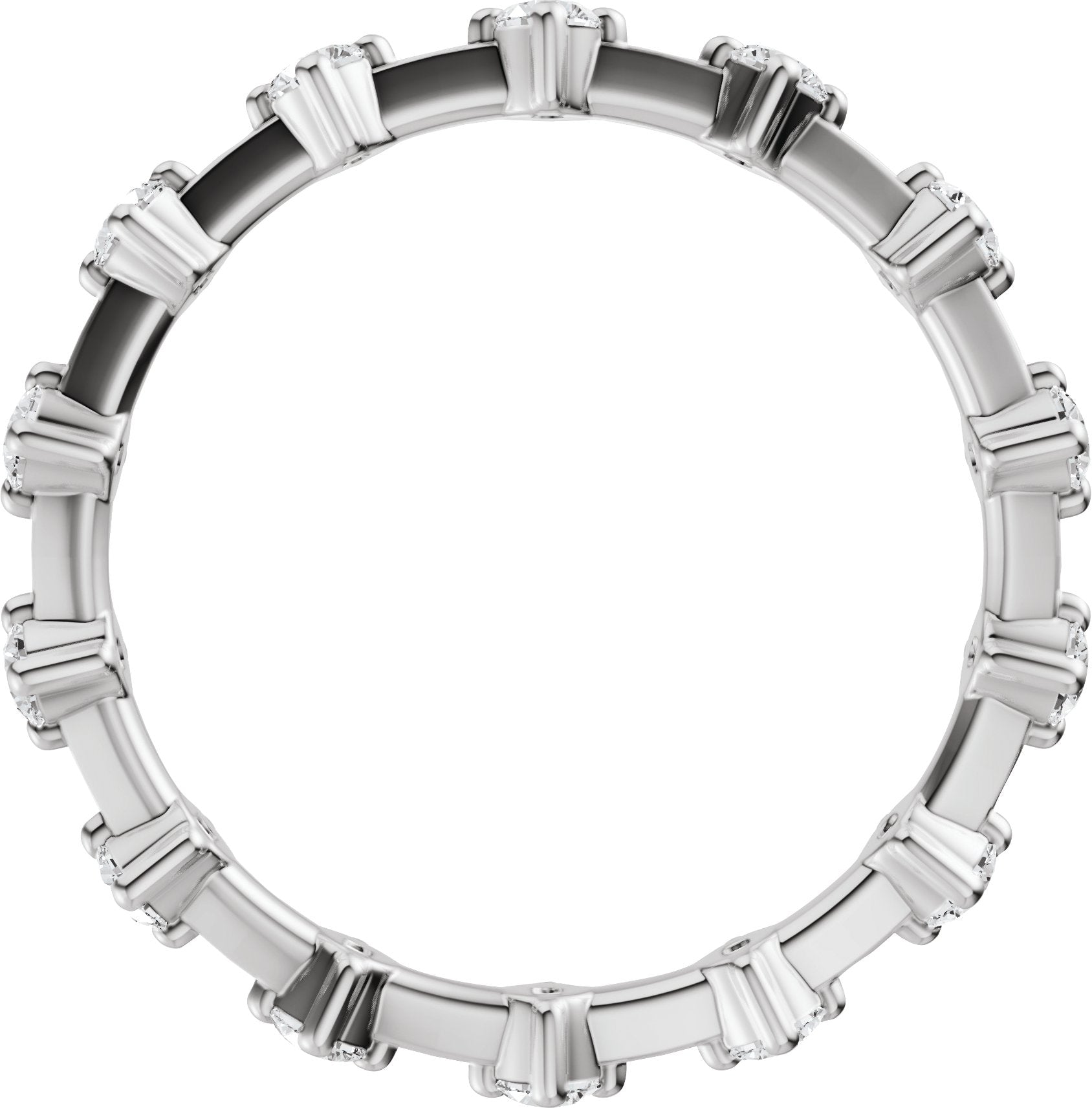 1/2 Ctw Lab-Grown Diamond Eternity Band - White Gold - Lab Grown Diamond