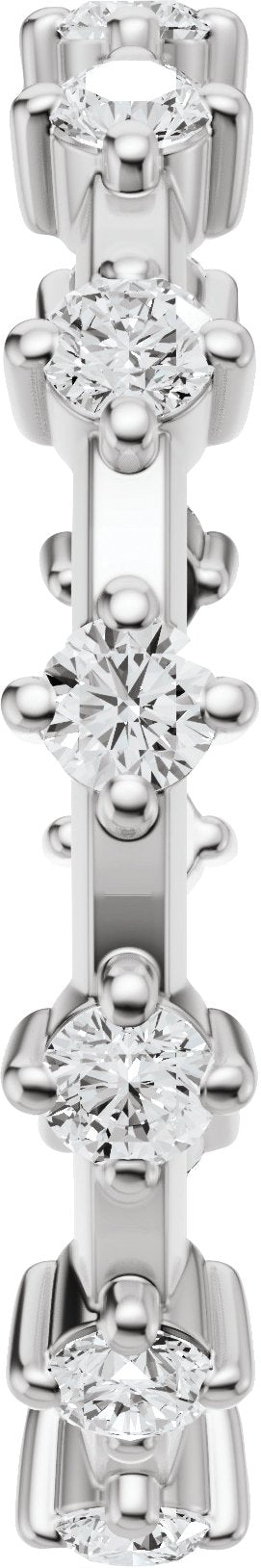 1/2 Ctw Lab-Grown Diamond Eternity Band - White Gold - Lab Grown Diamond