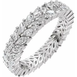 Marquise Lab-Grown Diamond Eternity Band