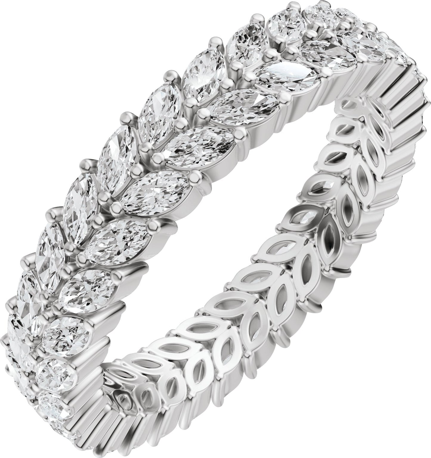 Marquise Lab-Grown Diamond Eternity Band