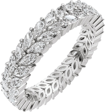 Marquise Lab-Grown Diamond Eternity Band