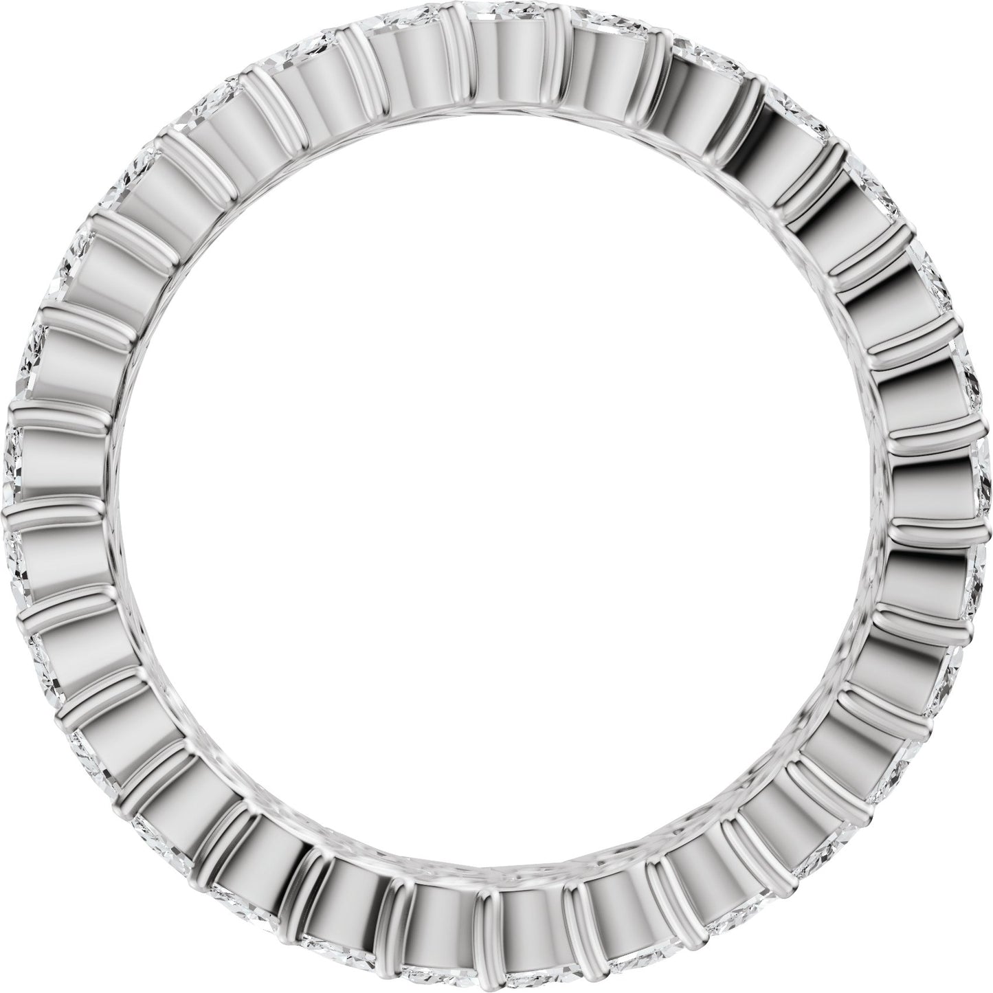 Marquise Lab-Grown Diamond Eternity Band - White Gold - Lab Grown Diamond