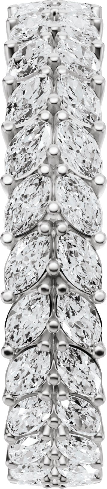 Marquise Lab-Grown Diamond Eternity Band - White Gold - Lab Grown Diamond