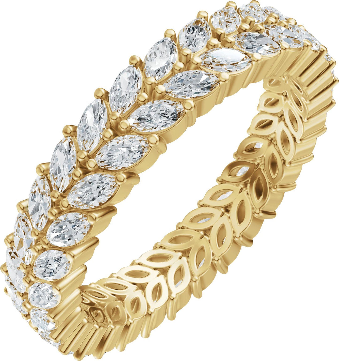 Marquise Lab-Grown Diamond Eternity Band