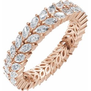 Marquise Lab-Grown Diamond Eternity Band