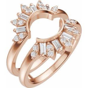 3/8 Ctw Straight Baguette Lab-Grown Diamond Ring Guard