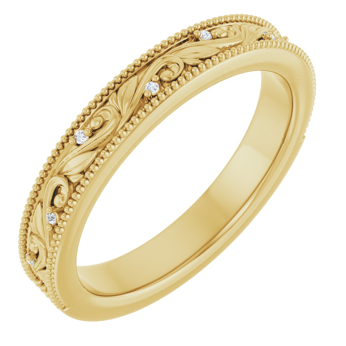 .06 Ctw Lab-Grown Diamond Wedding Band