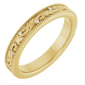 .06 Ctw Lab-Grown Diamond Wedding Band